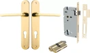 Baltimore Lever - Oval Entrance Set - Key / Key - PB