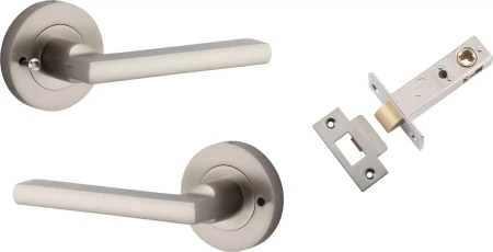 Baltimore Lever - Round Rose Integrated Privacy Set - SN