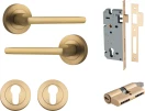 Baltimore Lever - Round Rose Entrance Set - Key / Key - BB