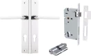 Baltimore Lever - Rectangular Entrance Set - Key / Key - CP