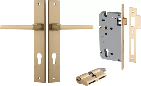 Baltimore Lever - Rectangular Entrance Set - Key / Key - BB