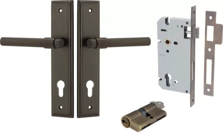 Helsinki Lever - Stepped Entrance Set - Key / Key - SB