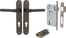 Helsinki Lever - Oval Entrance Set - Key / Key - SB