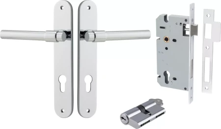 Helsinki Lever - Oval Entrance Set - Key / Key - CP