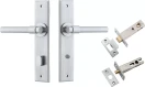 Helsinki Lever - Chamfered Privacy Set - SC