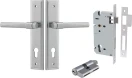 Helsinki Lever - Stepped Entrance Set - Key / Key - SC