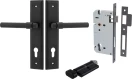 Helsinki Lever - Stepped Entrance Set - Key / Turn - MB