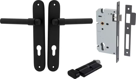 Helsinki Lever - Oval Entrance Set - Key / Turn - MB