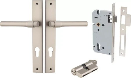 Helsinki Lever - Rectangular Entrance Set - Key / Key - SN