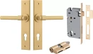 Helsinki Lever - Chamfered Entrance Set - Key / Key - BB