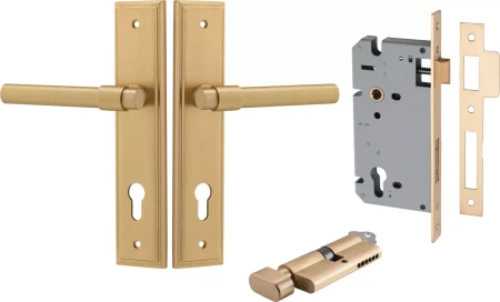 Helsinki Lever - Stepped Entrance Set - Key / Turn - BB