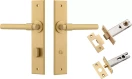 Helsinki Lever - Chamfered Privacy Set - BB