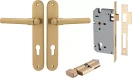 Helsinki Lever - Oval Entrance Set - Key / Turn - BB