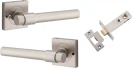 Helsinki Lever - Square Rose Integrated Privacy Set - SN