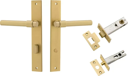 Helsinki Lever - Rectangular Privacy Set - GLD