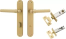 Helsinki Lever - Oval Privacy Set - GLD