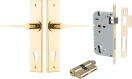 Como Lever - Chamfered Entrance Set - Key / Key - PB