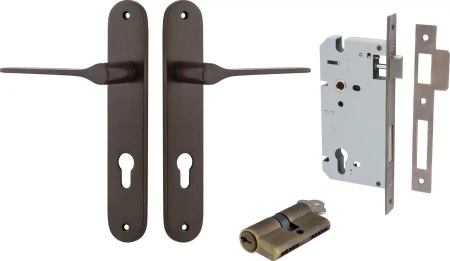 Como Lever - Oval Entrance Set - Key / Key - SB