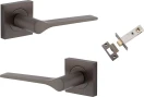 Como Lever - Square Rose Passage Set - SB