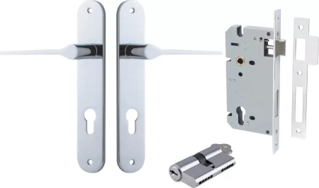 Como Lever - Oval Entrance Set - Key / Key - CP