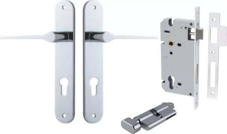 Como Lever - Oval Entrance Set - Key / Turn - CP