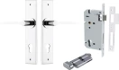 Como Lever - Chamfered Entrance Set - Key / Turn - CP