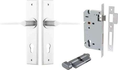 Como Lever - Chamfered Entrance Set - Key / Turn - SC