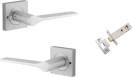 Como Lever - Square Rose Integrated Privacy Set - SC