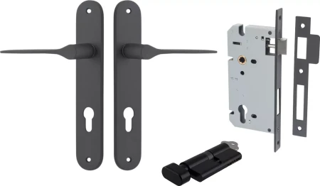 Como Lever - Oval Entrance Set - Key / Turn - MB