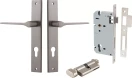 Como Lever - Rectangular Entrance Set - Key / Turn - SN