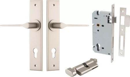 Como Lever - Chamfered Entrance Set - Key / Turn - SN