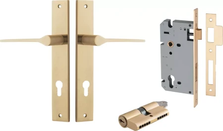 Como Lever - Rectangular Entrance Set - Key / Key - BB