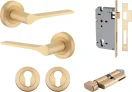 Como Lever - Round Rose Entrance Set - Key / Turn - BB