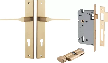 Como Lever - Rectangular Entrance Set - Key / Turn - BB