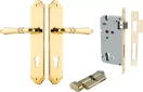 Sarlat Lever - Shouldered Entrance Set - Key / Turn - PB