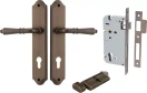 Sarlat Lever - Shouldered Entrance Set - Key / Turn - SB