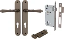 Sarlat Lever - Oval Entrance Set - Key / Turn - SB