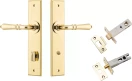 Sarlat Lever - Chamfered Privacy Set - PB