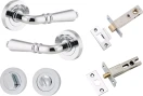 Sarlat Lever - Round Rose Privacy Set - CP