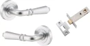 Sarlat Lever - Round Rose Passage Set - SC