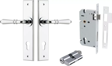 Sarlat Lever - Chamfered Entrance Set - Key / Key - CP