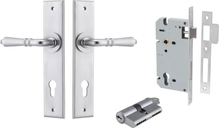 Sarlat Lever - Chamfered Entrance Set - Key / Key - SC