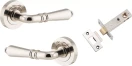 Sarlat Lever - Round Rose Passage Set - PN