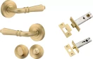 Sarlat Lever - Round Rose Privacy Set - GLD