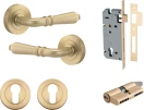 Sarlat Lever - Round Rose Entrance Set - Key / Key - BB