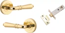 Sarlat Lever - Round Rose Integrated Privacy Set - PB