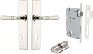 Sarlat Lever - Chamfered Entrance Set - Key / Key - PN