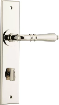 Sarlat Lever - Chamfered Privacy Pair - PN