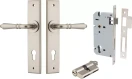 Sarlat Lever - Chamfered Entrance Set - Key / Key - SN